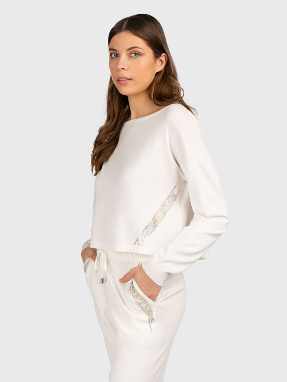 Sweater in viscose blend with studs - 1