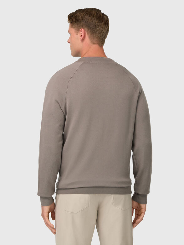 Wool cardigan with zip - 3