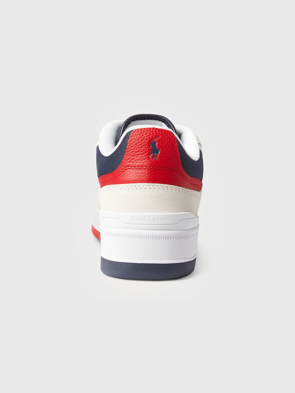 Suede sneakers with multicoloured details - 3