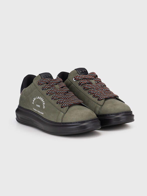 Leather shoes with accent ties - 2