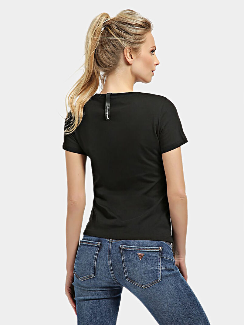 RAFAELA Black cotton t-shirt - 3