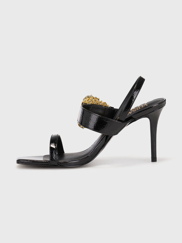 EMILY black heeled sandals - 4