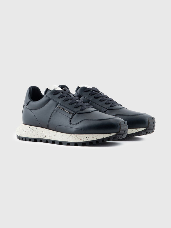 Navy blue sports shoes - 2