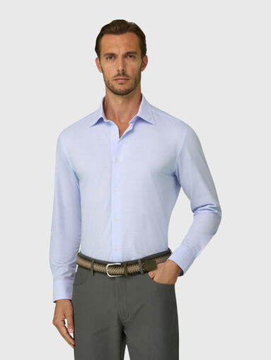 Blue cotton shirt - 3