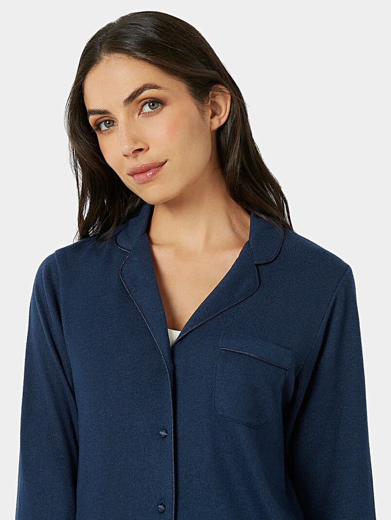 WARM COMFY pyjamas in dark blue color - 3