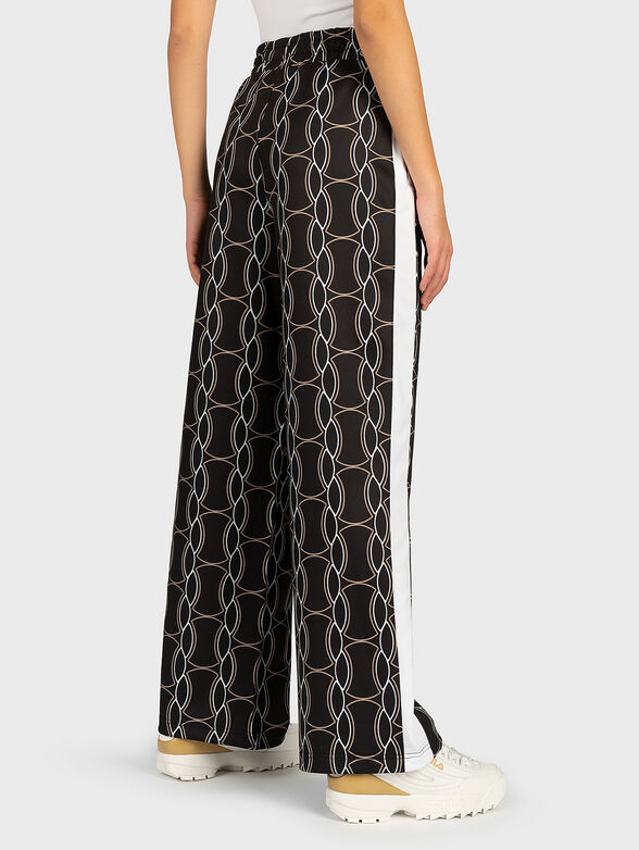 HADA Pants with contrasting print - 2