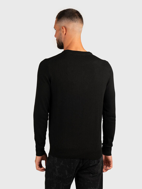 Wool and silk blend sweater - 3