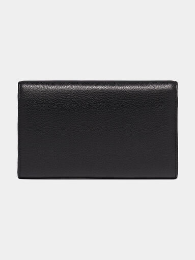 Leather clutch bag with chain strap - 3