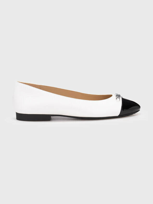 REBECCA ballet flats with logo - 0