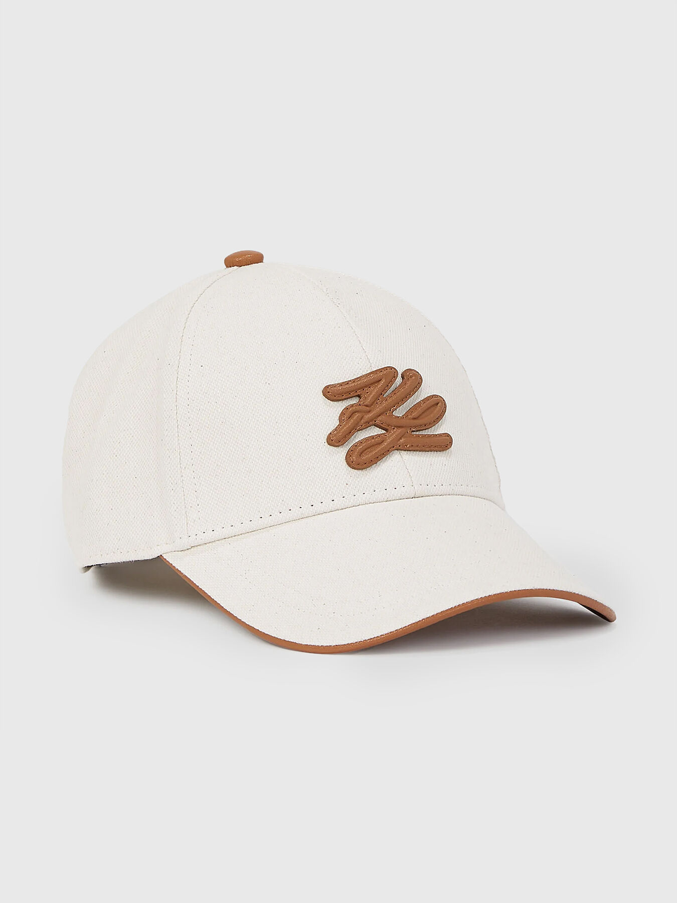 【在庫有 国内発送】Karl Lagerfeld ホワイト ロゴ キャップ Baseball cap with logo detail brand Karl Lagerfeld