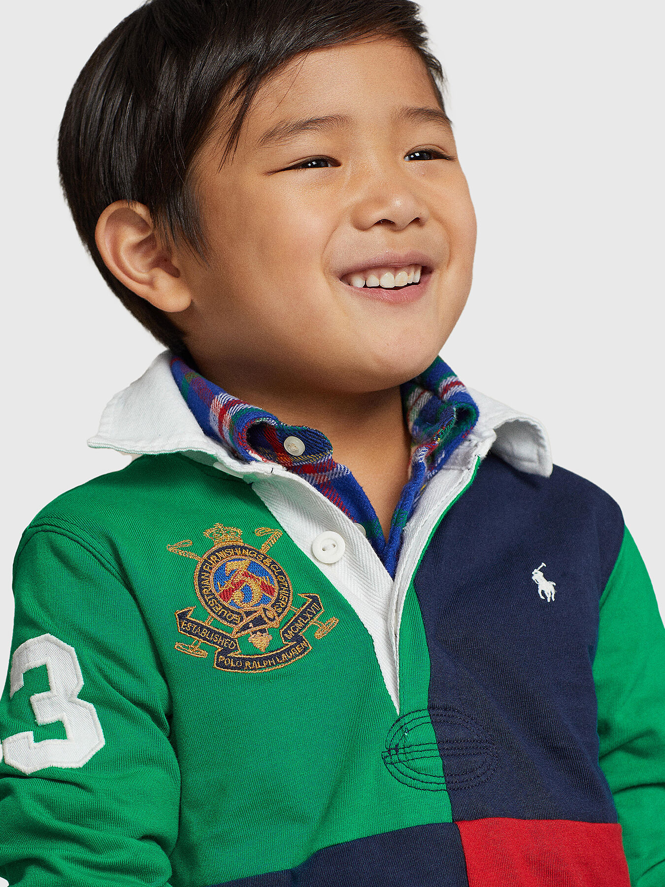 Polo-shirt with color-block effect brand POLO RALPH LAUREN