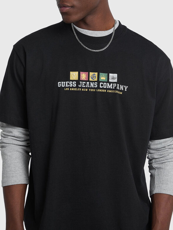 Oversized T-shirt with crew neck - 4