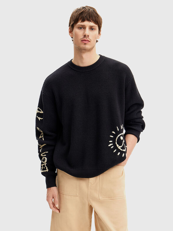 ALBERTO sweater with embroidery - 1