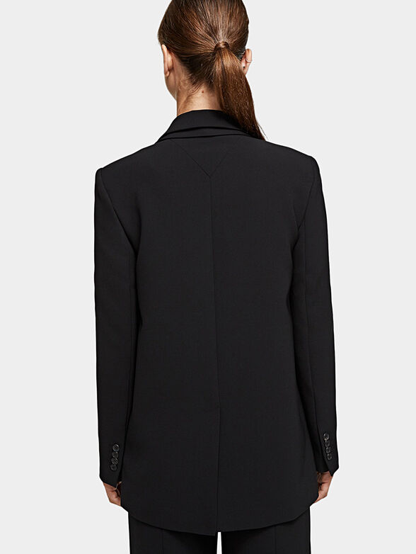 Black blazer with detachable tie - 3