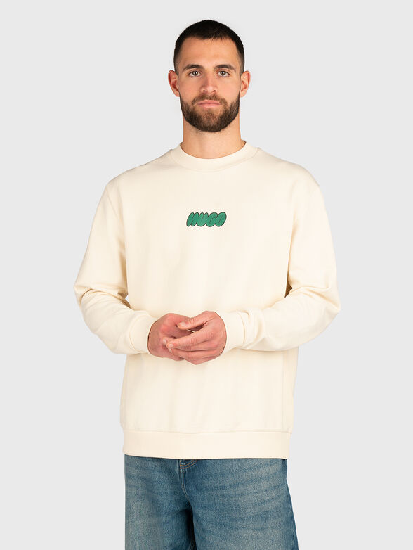 Sweatshirt with accent back - 1