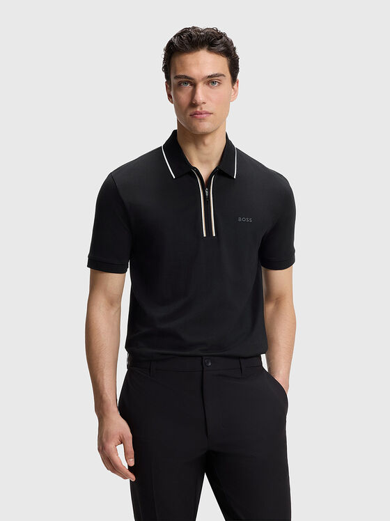 Поло-шърт ACTIVE SLIM FIT с цип - 1