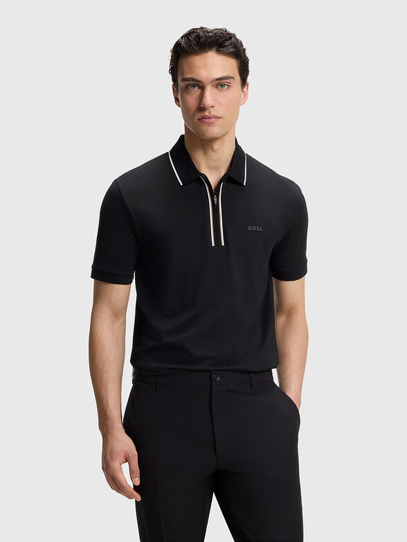 ACTIVE SLIM FIT polo-shirt with zipper - 1