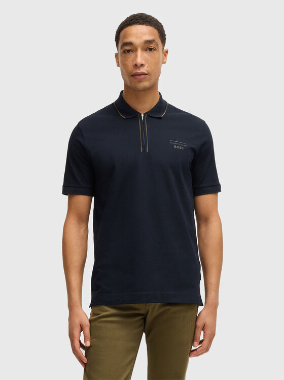 Polo shirt with short sleeves and logo - 1