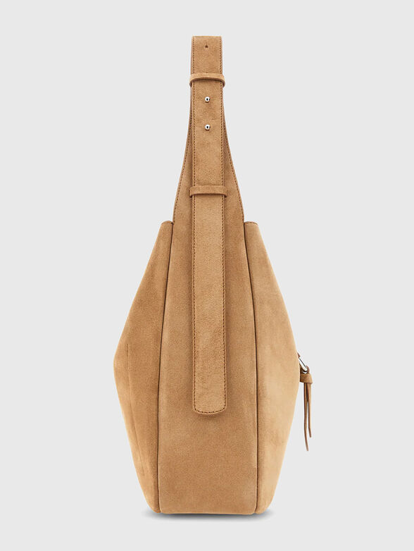 Suede bag with logo - 4