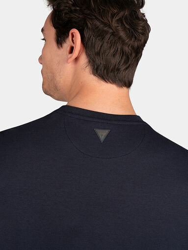 MERV sweatshirt in blue with embossed logo - 5