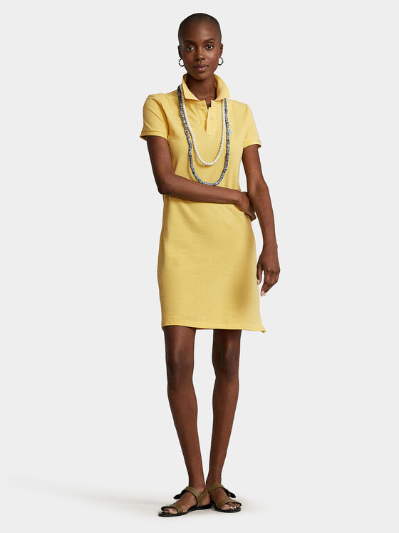 Yellow dress with logo accent - 1