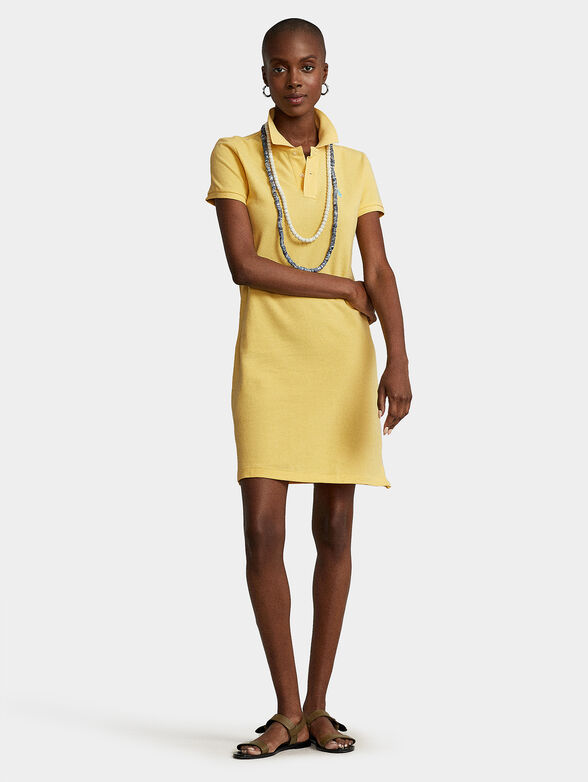 Yellow dress with logo accent - 1