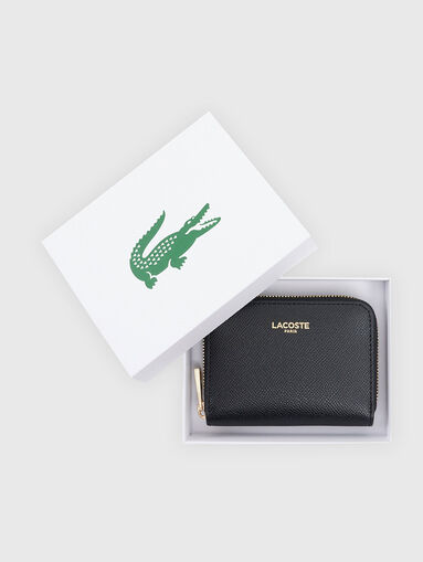 Small leather wallet with logo - 5