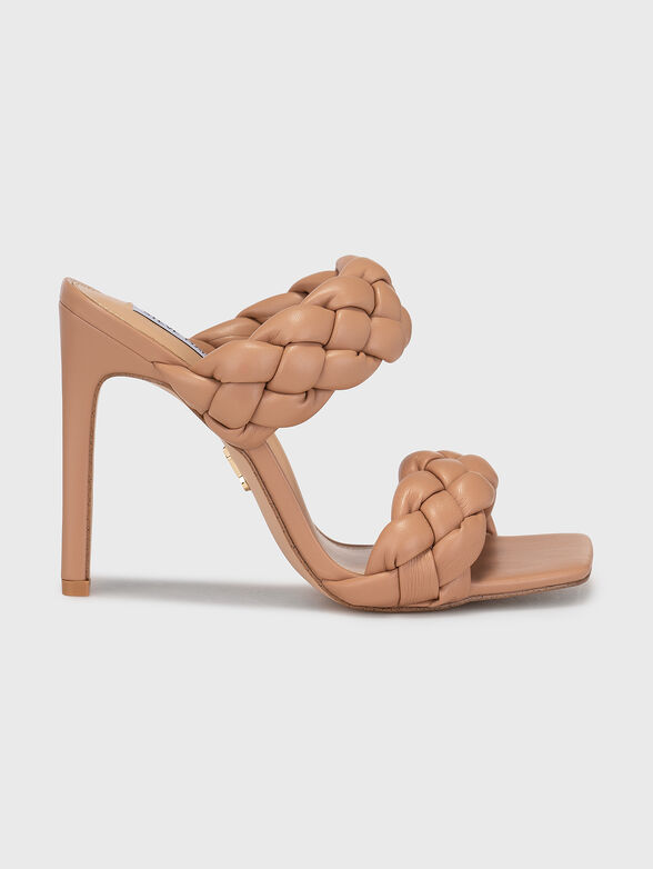 KENLEY beige heeled sandals - 1