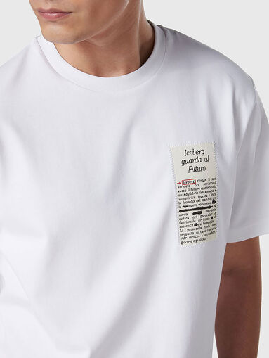 Cotton T-shirt with print - 4