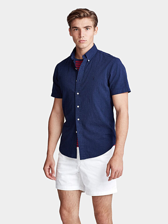 Shirt with short sleeves - 1