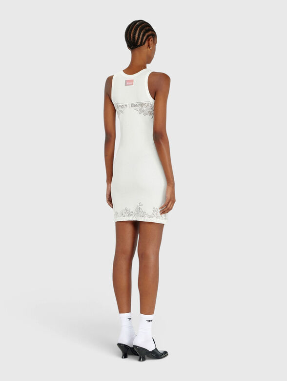 Mini dress with a lace-like effect - 2