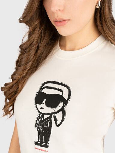 Cotton T-shirt with logo print - 4