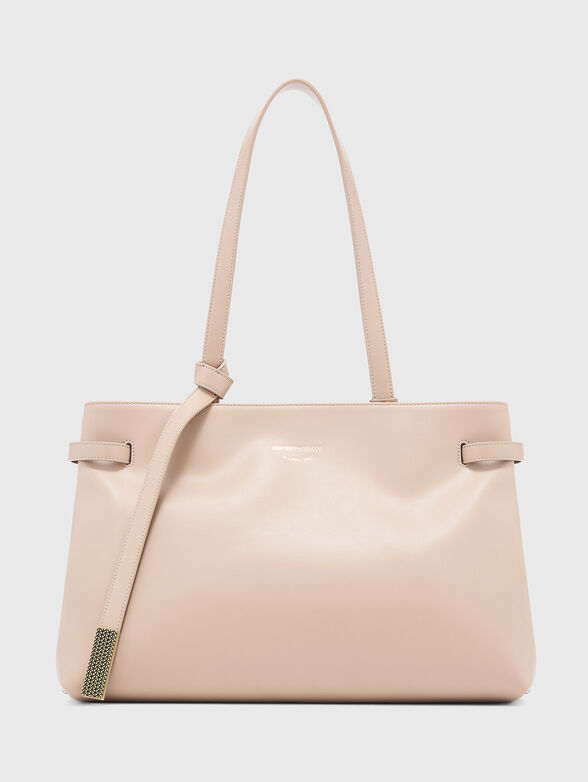 Beige bag with gold accents - 1