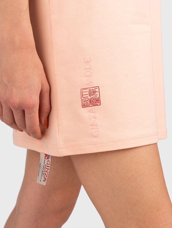 GMDL 021 pink sports dress with embroidery - 4