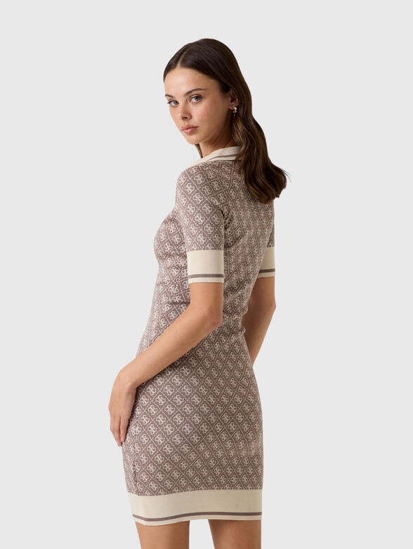 Mini dress with 4G logo print - 3