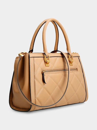 ABEY bag with quilted effect and golden accents - 4