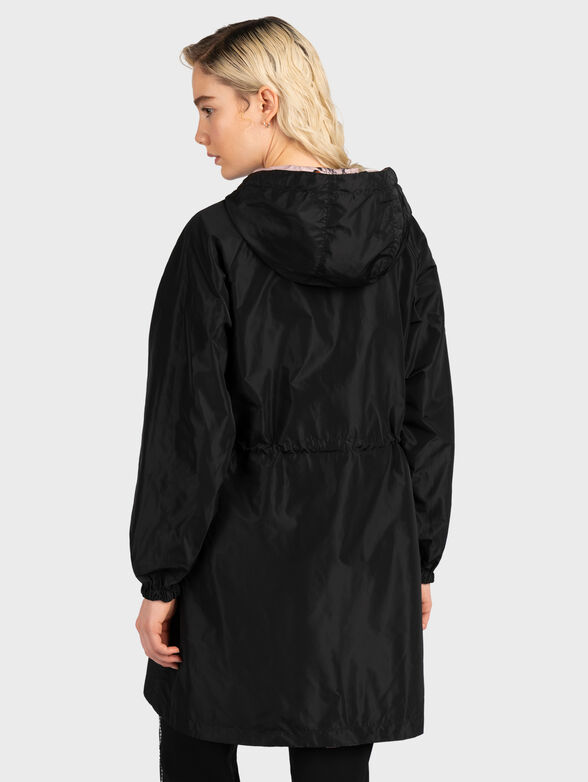 Reversible hooded jacket with drawstring - 4