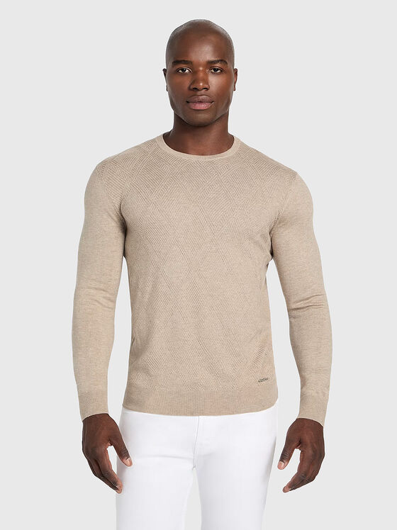 Пуловер JAMAAR с овално деколте - 1