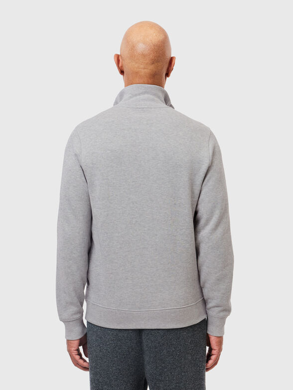 High neck zipped interlock sweatshirt - 3