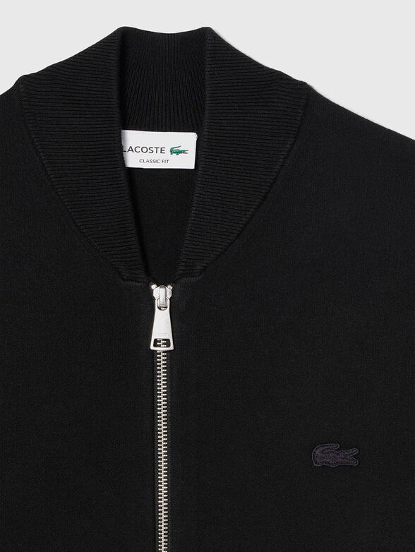 Sweatshirt with zip and embroidered logo - 2