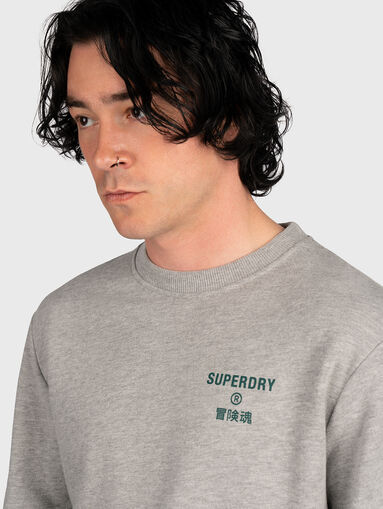 CODE CORE grey sweatshirt with logo detail - 5
