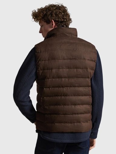 Quilted linen vest - 3