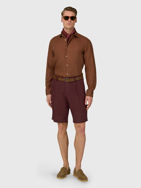 Long-sleeved linen shirt - 2