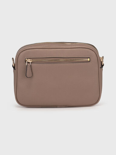 Crossbody bag with logo in beige colour - 3