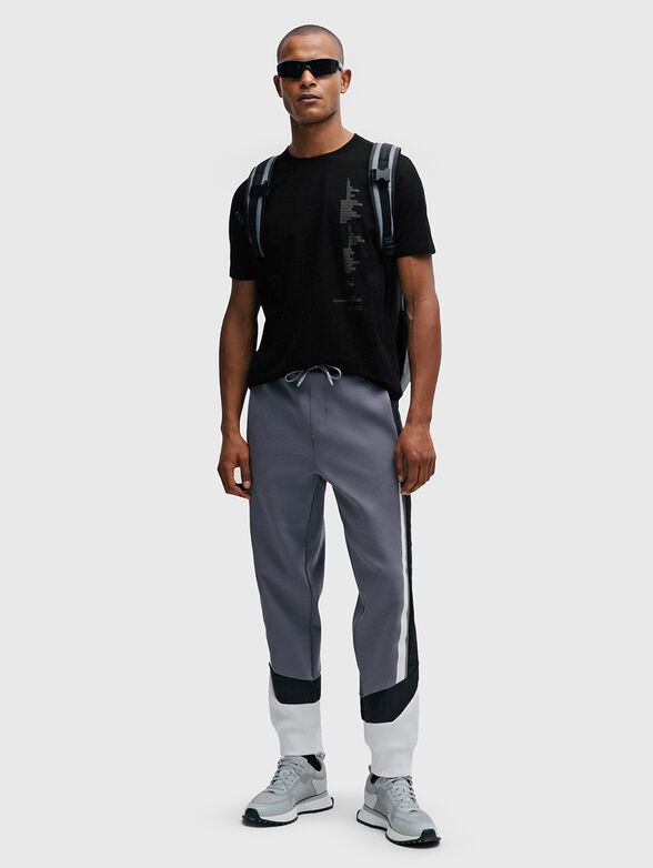 Black T-shirt with print - 2