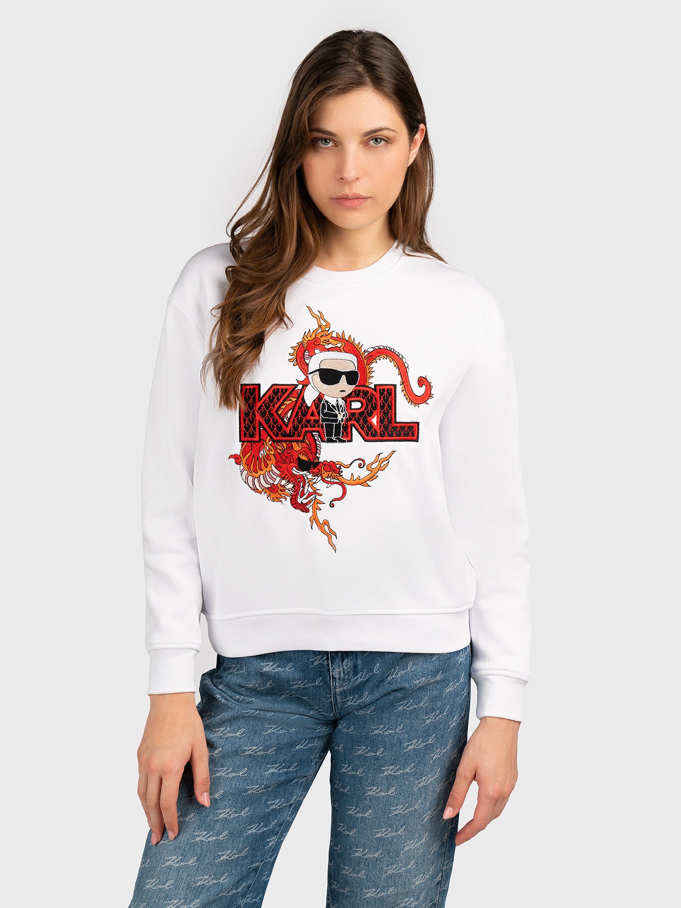 Karl lagerfeld sweatshirt sale hot sale
