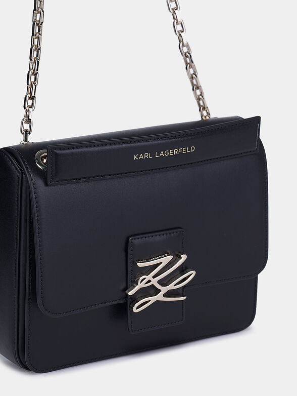 K/AUTOGRAPH Black leather shoulder bag - 6