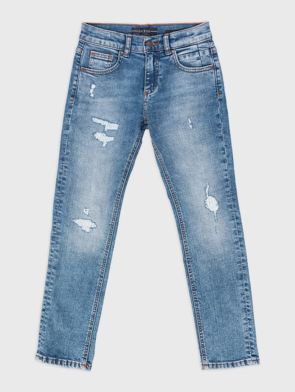 Slim jeans with accent rips  - 1