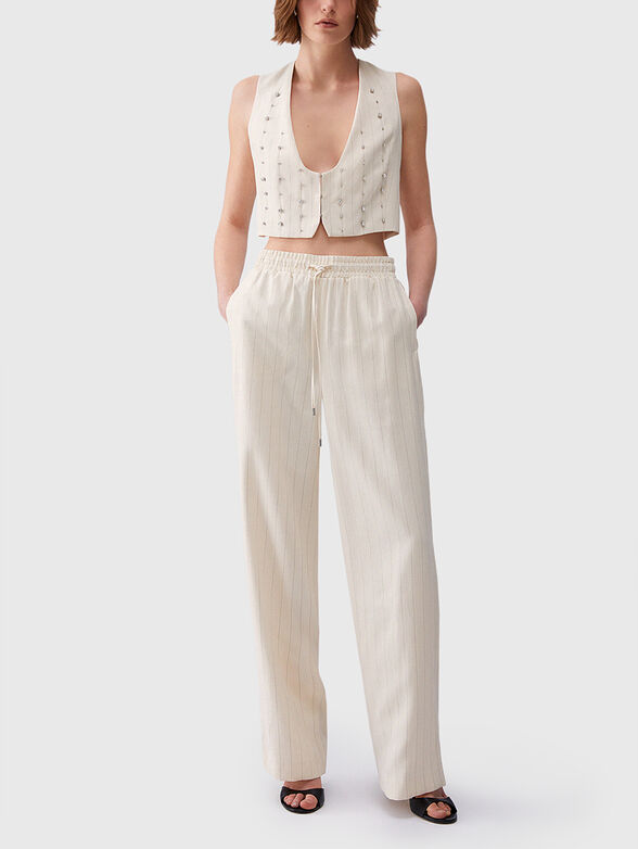 Vest with thin stripes - 2