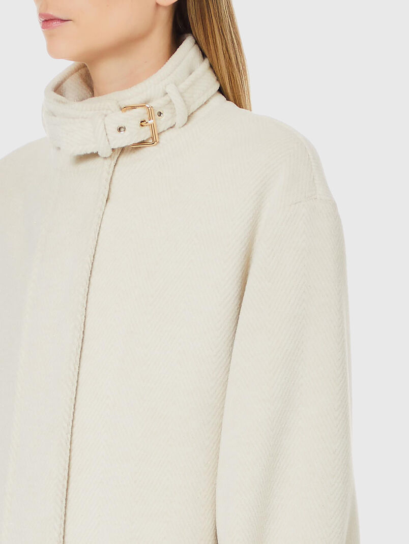 Short coat in ecru - 3